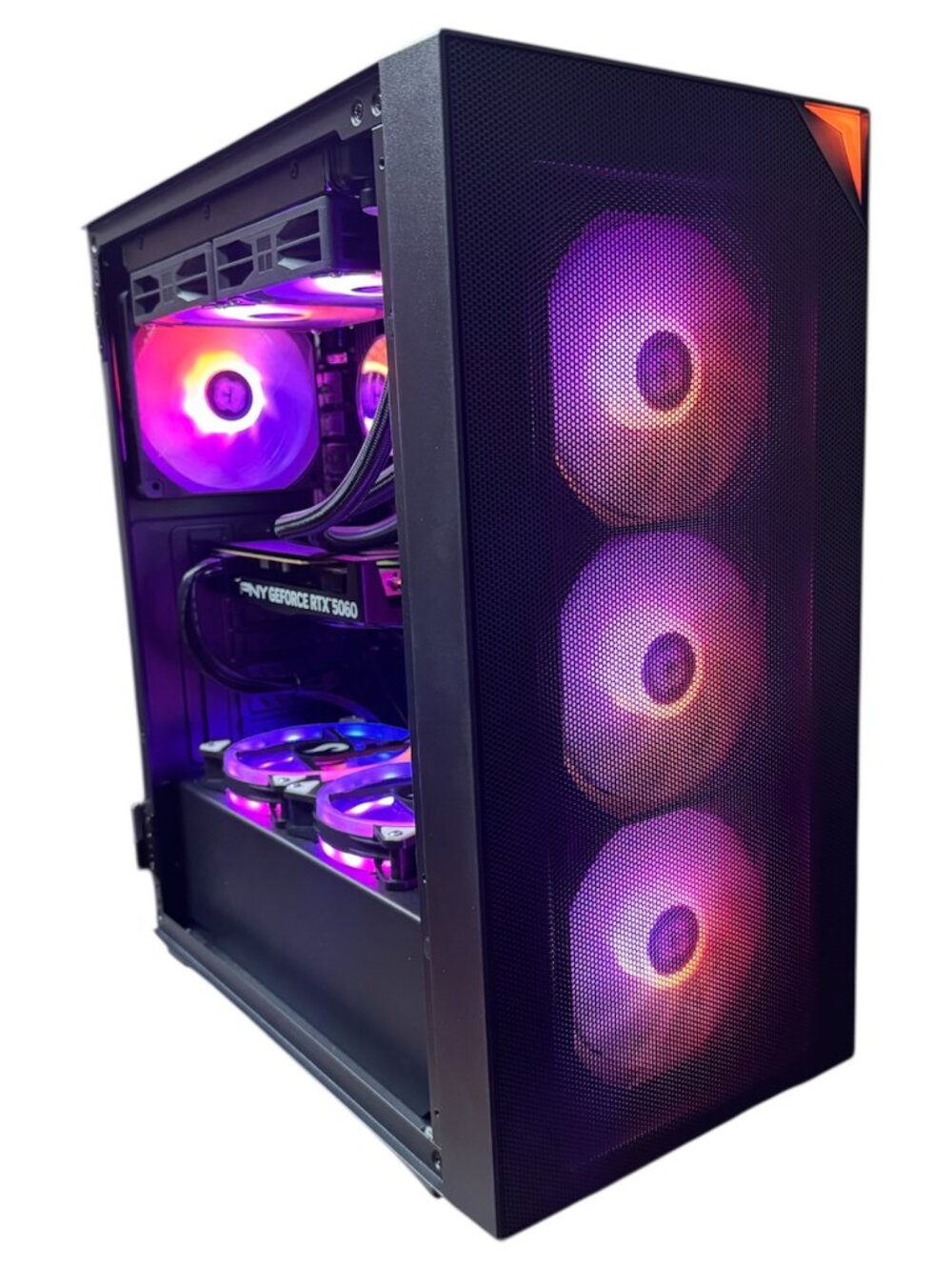 Custom Gaming PC AMD Ryzen 5| RTX 5060 8GB| 32GB DDR4| 2TB HDD+NVMe| WiFi & BT